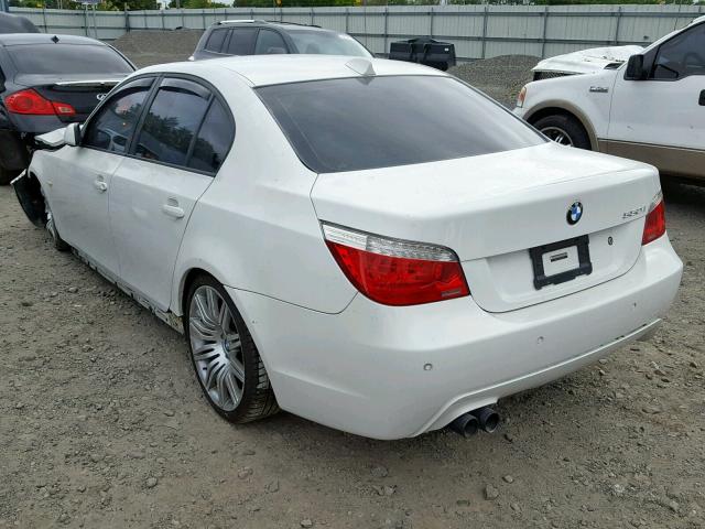 WBANW53518CT49197 - 2008 BMW 550 I WHITE photo 3