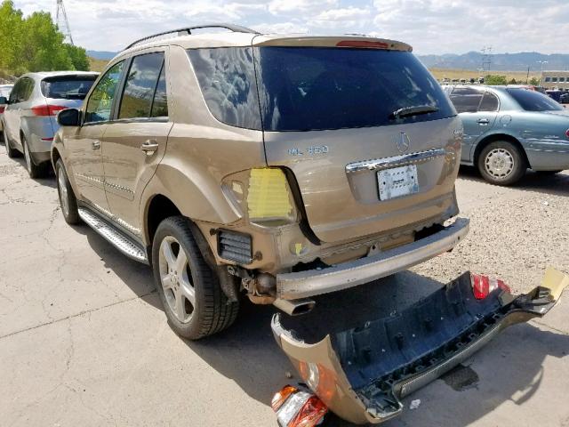 4JGBB86E38A425590 - 2008 MERCEDES-BENZ ML 350 GOLD photo 3