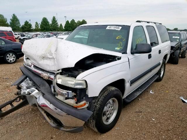 3GNFK16Z73G309942 - 2003 CHEVROLET SUBURBAN K WHITE photo 2