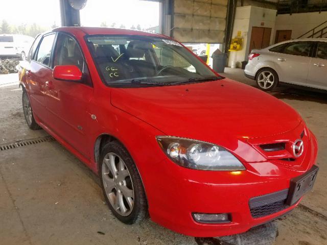 JM1BK343581805863 - 2008 MAZDA 3 HATCHBAC RED photo 1