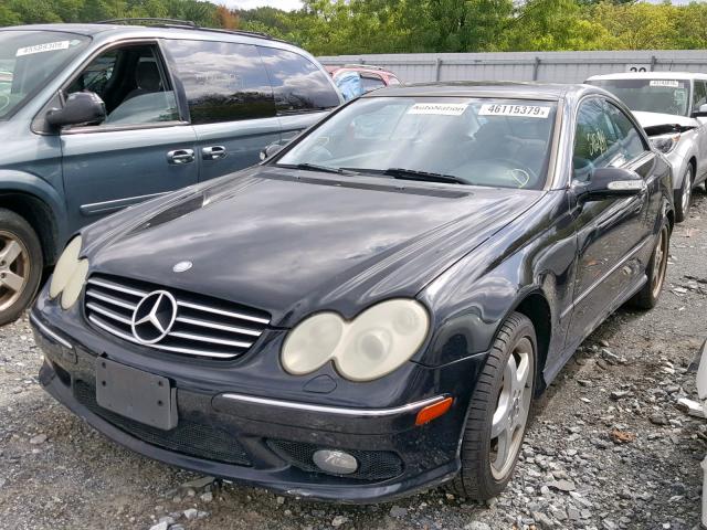 WDBTJ75J34F110871 - 2004 MERCEDES-BENZ CLK 500 BLACK photo 2