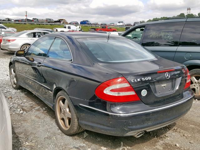 WDBTJ75J34F110871 - 2004 MERCEDES-BENZ CLK 500 BLACK photo 3