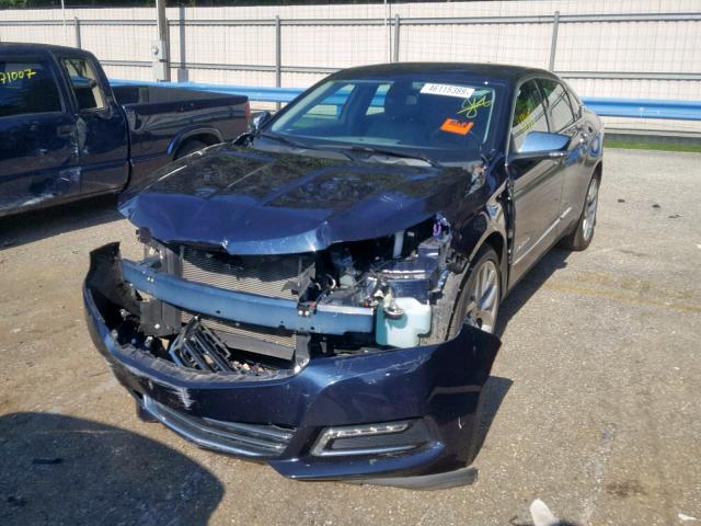 2G1125S35J9150270 - 2018 CHEVROLET IMPALA PRE BLUE photo 2