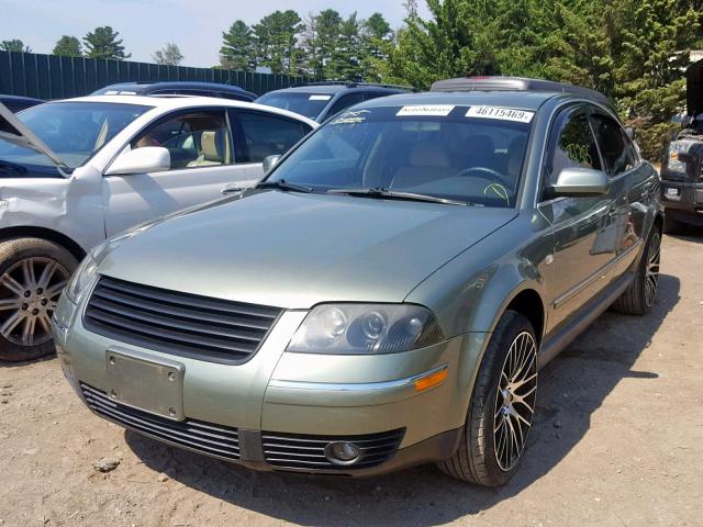 WVWPH63B03P274544 - 2003 VOLKSWAGEN PASSAT GLS GREEN photo 2