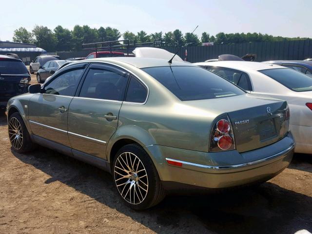 WVWPH63B03P274544 - 2003 VOLKSWAGEN PASSAT GLS GREEN photo 3