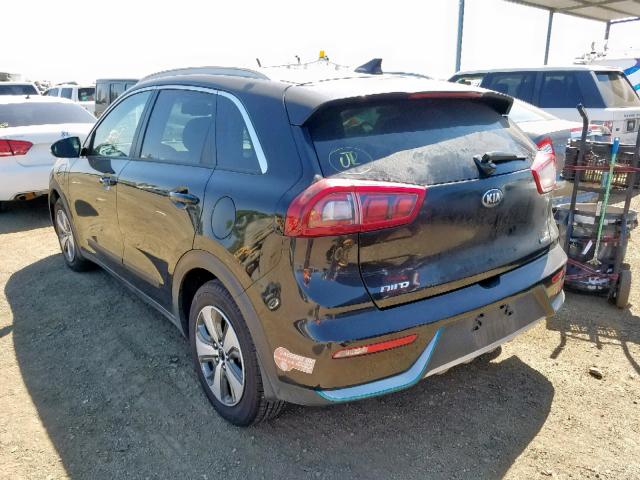 KNDCD3LD4J5187460 - 2018 KIA NIRO EX BLACK photo 3