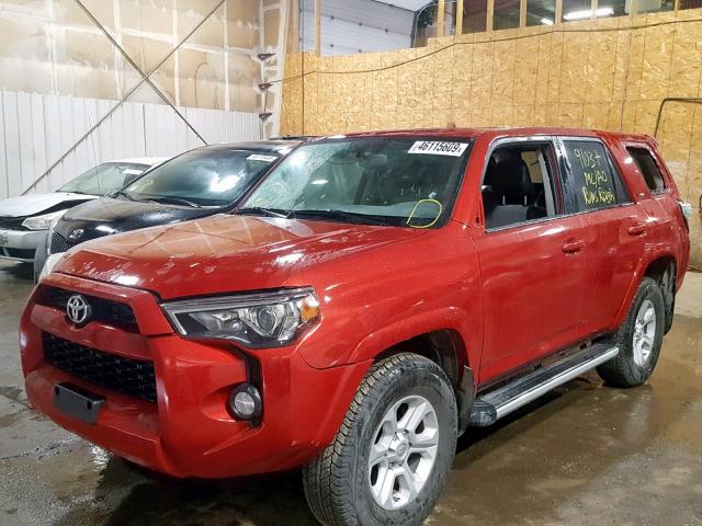 JTEBU5JR8G5352551 - 2016 TOYOTA 4RUNNER SR 红色 照片 2