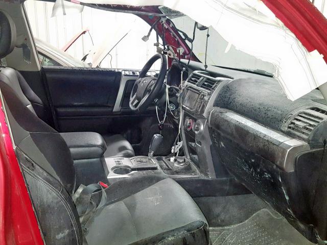 JTEBU5JR8G5352551 - 2016 TOYOTA 4RUNNER SR 红色 照片 5