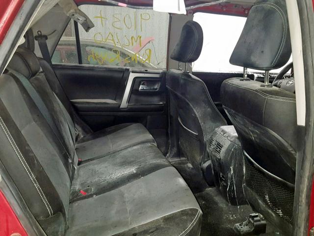 JTEBU5JR8G5352551 - 2016 TOYOTA 4RUNNER SR 红色 照片 6