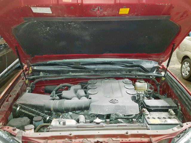 JTEBU5JR8G5352551 - 2016 TOYOTA 4RUNNER SR 红色 照片 7