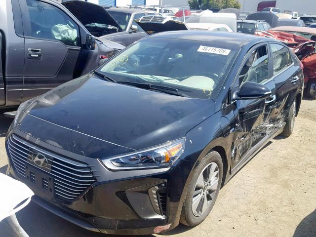 KMHC75LD7JU097403 - 2018 HYUNDAI IONIQ LIMI BLACK photo 2