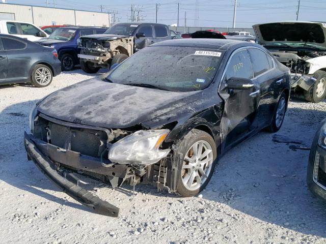 1N4AA51E89C850906 - 2009 NISSAN MAXIMA S BLACK photo 2