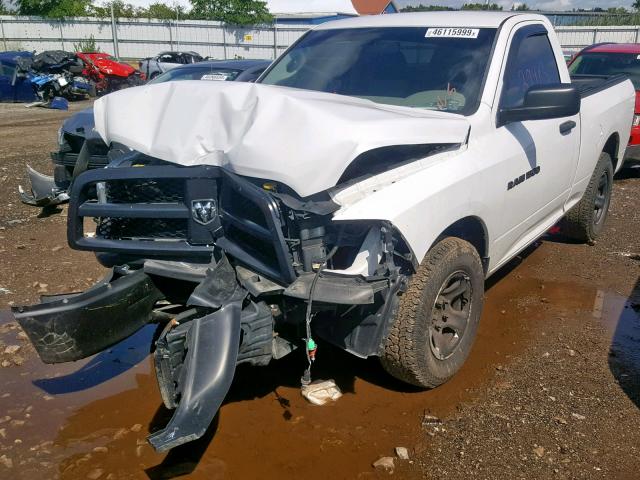 3C6JD6AP5CG201214 - 2012 DODGE RAM 1500 S WHITE photo 2