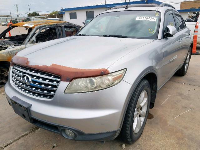 JNRAS08W64X214897 - 2004 INFINITI FX35 SILVER photo 2