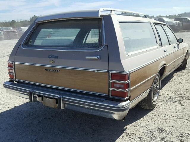 1G1AN35H5EX137660 - 1984 CHEVROLET CAPRICE CL TAN photo 4