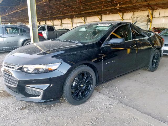 1G1ZB5ST7JF215078 - 2018 CHEVROLET MALIBU LS BLACK photo 2