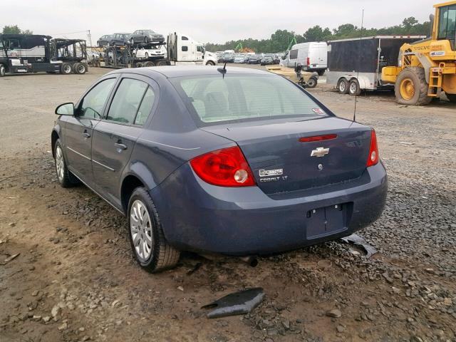 1G1AT58H397166156 - 2009 CHEVROLET COBALT LT CHARCOAL photo 3