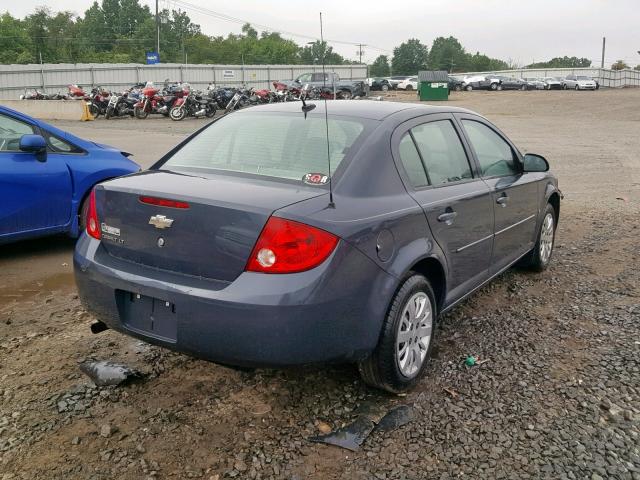 1G1AT58H397166156 - 2009 CHEVROLET COBALT LT CHARCOAL photo 4