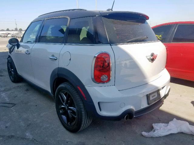 WMWZC3C51CWL87096 - 2012 MINI COOPER S C WHITE photo 3