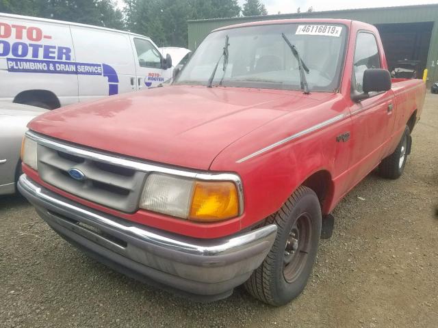 1FTCR10A6TPB40034 - 1996 FORD RANGER RED photo 2