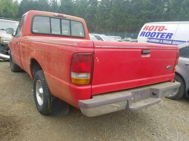 1FTCR10A6TPB40034 - 1996 FORD RANGER RED photo 3