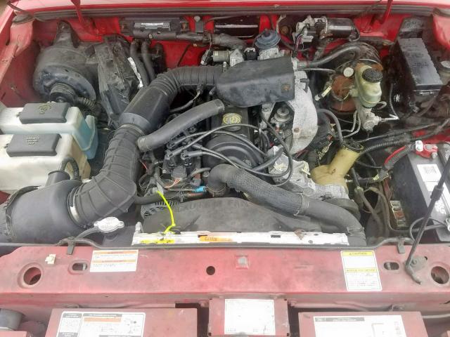 1FTCR10A6TPB40034 - 1996 FORD RANGER RED photo 7