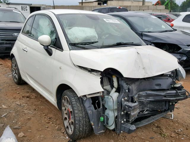 3C3CFFBR2DT745338 - 2013 FIAT 500 SPORT WHITE photo 1