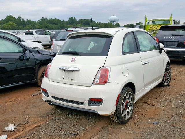 3C3CFFBR2DT745338 - 2013 FIAT 500 SPORT WHITE photo 4