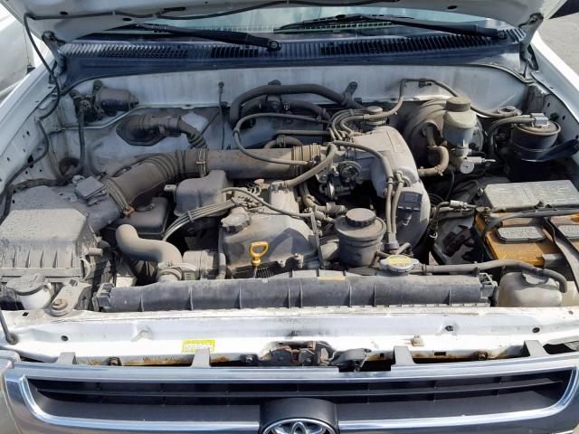 4TANL42N6VZ255702 - 1997 TOYOTA TACOMA WHITE photo 7