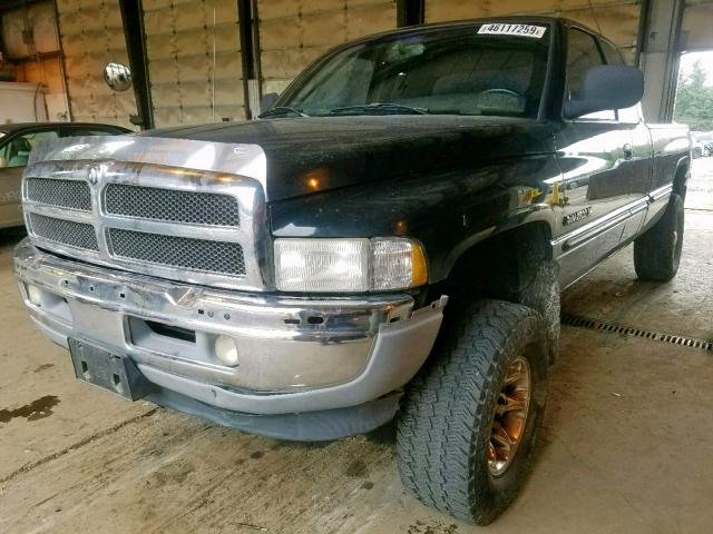 1B7KF23W6XJ615952 - 1999 DODGE RAM 2500 BLACK photo 2