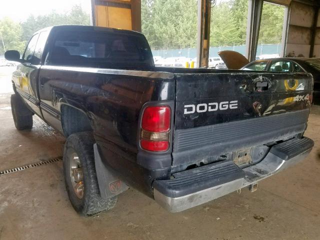 1B7KF23W6XJ615952 - 1999 DODGE RAM 2500 BLACK photo 3