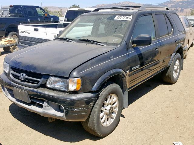 4S6CK58WX14407415 - 2001 HONDA PASSPORT E შავი ფოტო 2