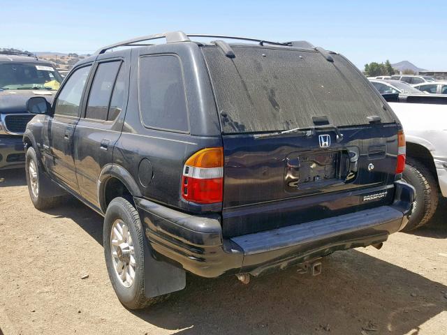 4S6CK58WX14407415 - 2001 HONDA PASSPORT E შავი ფოტო 3