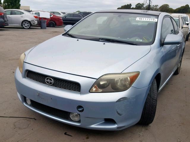 JTKDE177770144384 - 2007 TOYOTA SCION TC ლურჯი ფოტო 2