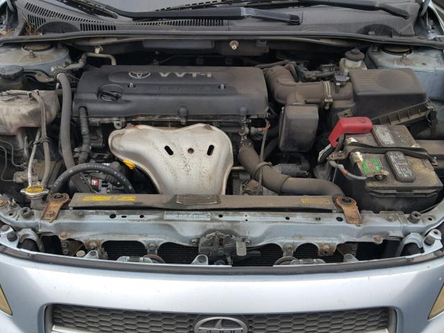 JTKDE177770144384 - 2007 TOYOTA SCION TC ლურჯი ფოტო 7