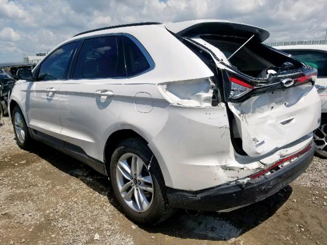 2FMTK4J99FBB26954 - 2015 FORD EDGE SEL WHITE photo 3