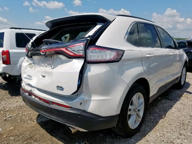 2FMTK4J99FBB26954 - 2015 FORD EDGE SEL WHITE photo 4