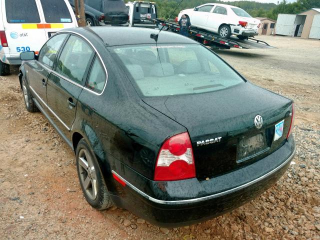 WVWRH63BX4P096202 - 2004 VOLKSWAGEN PASSAT GLX BLACK photo 3