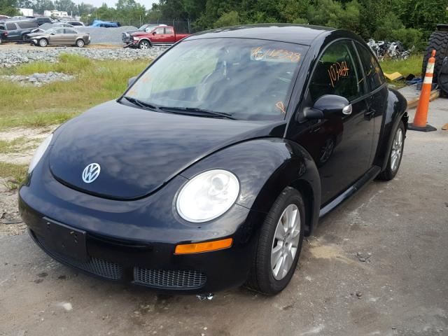 3VWPW31C89M515097 - 2009 VOLKSWAGEN NEW BEETLE BLACK photo 2