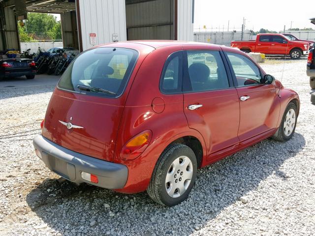 3C4FY48B43T559560 - 2003 CHRYSLER PT CRUISER RED photo 4