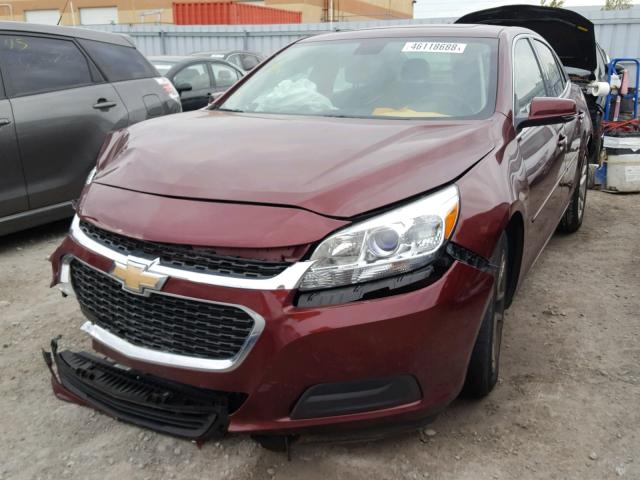 1G11C5SL2FF181214 - 2015 CHEVROLET MALIBU 1LT RED photo 2