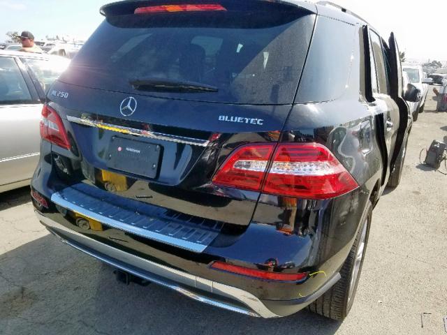 4JGDA0EBXFA581952 - 2015 MERCEDES-BENZ ML 250 BLU BLACK photo 4