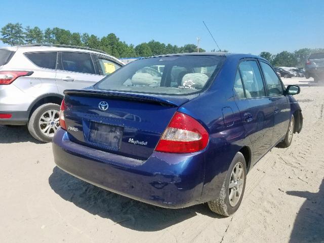 JT2BK18U530080912 - 2003 TOYOTA PRIUS BLUE photo 4