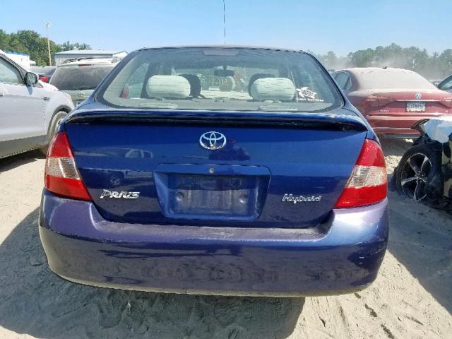 JT2BK18U530080912 - 2003 TOYOTA PRIUS BLUE photo 9