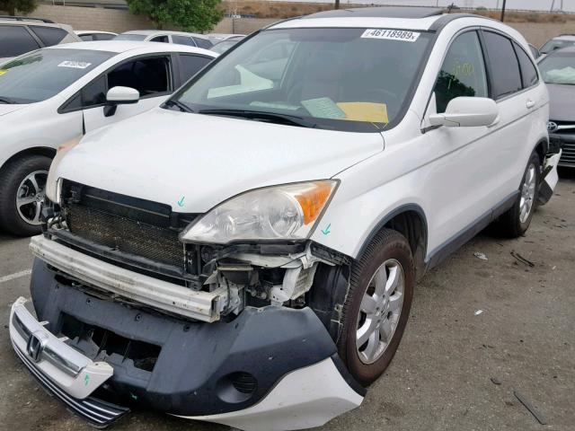 JHLRE38748C034290 - 2008 HONDA CR-V EXL WHITE photo 2