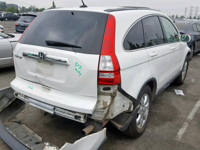 JHLRE38748C034290 - 2008 HONDA CR-V EXL WHITE photo 4