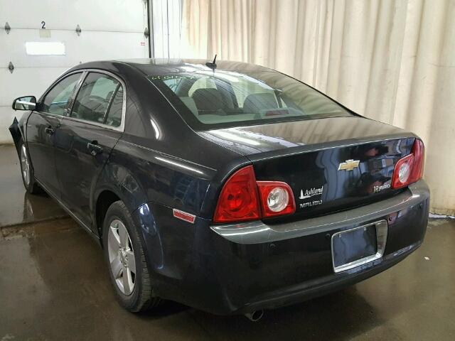 1G1ZF57568F282165 - 2008 CHEVROLET MALIBU HYB BLACK photo 3