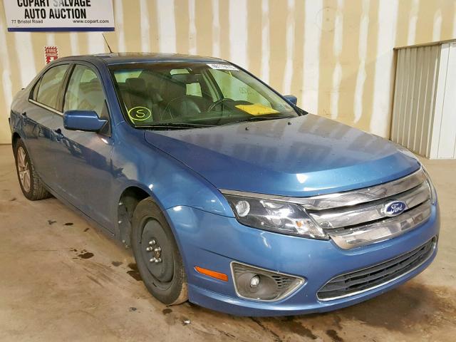 3FAHP0JA5AR371233 - 2010 FORD FUSION SEL BLUE photo 1