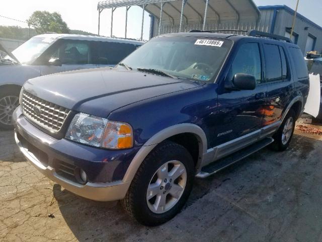 1FMZU74E75UA15200 - 2005 FORD EXPLORER E BLUE photo 2