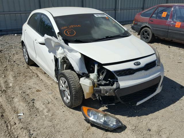 KNADN5A34D6318566 - 2013 KIA RIO EX WHITE photo 1